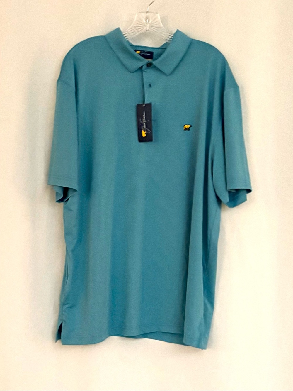 Jack Nicklaus Teal Polo/Golf Shirt with Logo